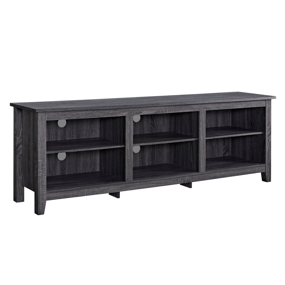 Modern Transitional 3 Shelf Open Storage 70" TV Stand For 80" TVs by Couch.com