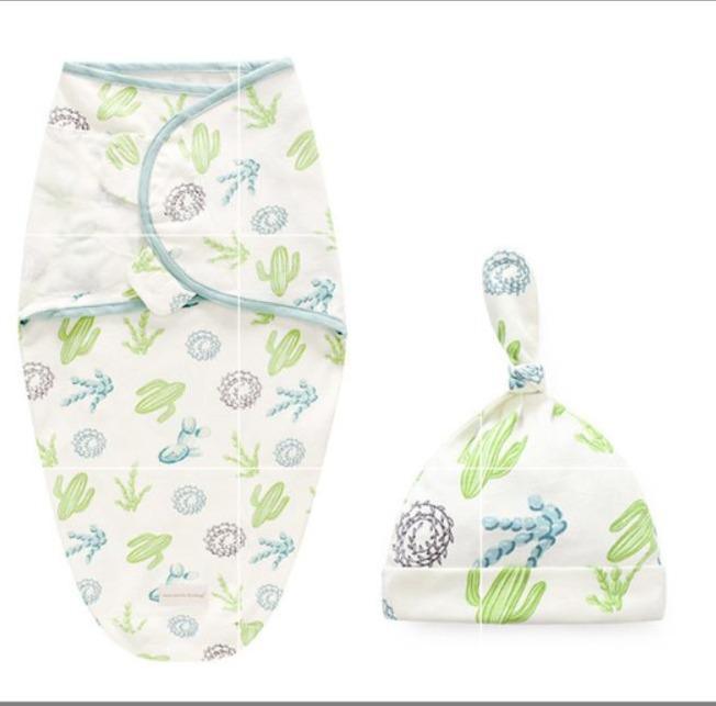 Baby Swaddle Blanket With Cap Swaddle Wrap Swaddling bag Baby Sleeping Bag