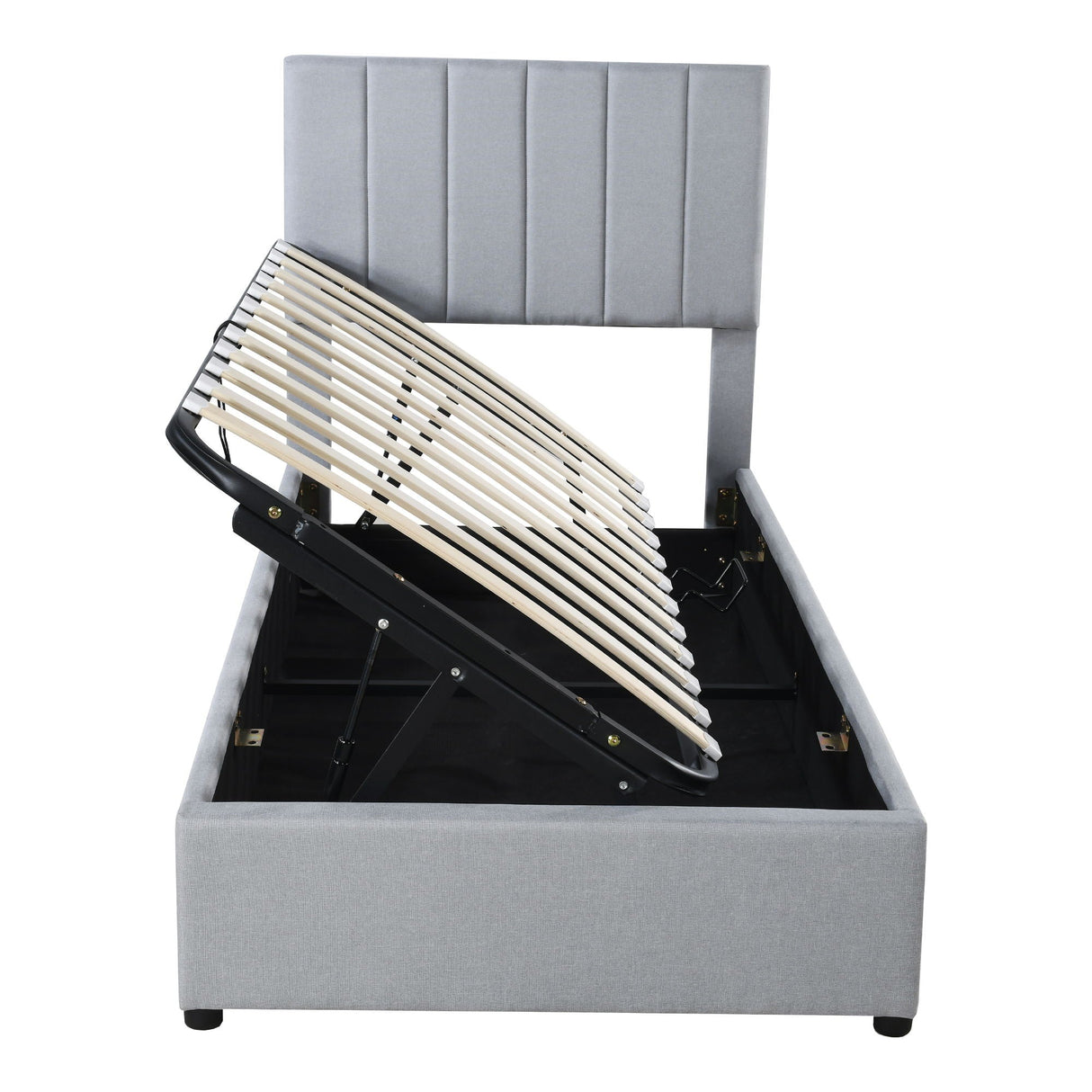 Upholstered Platform Bed With A Hydraulic Storage System by Couch.com