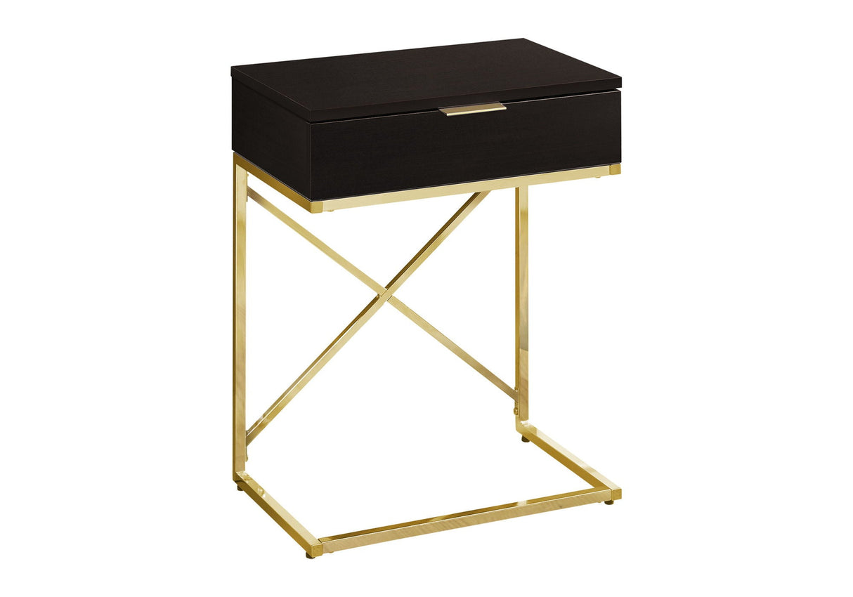 Accent Side Table, Storage Drawer, Spacious Tabletop, Contemporary & Modern by Couch.com