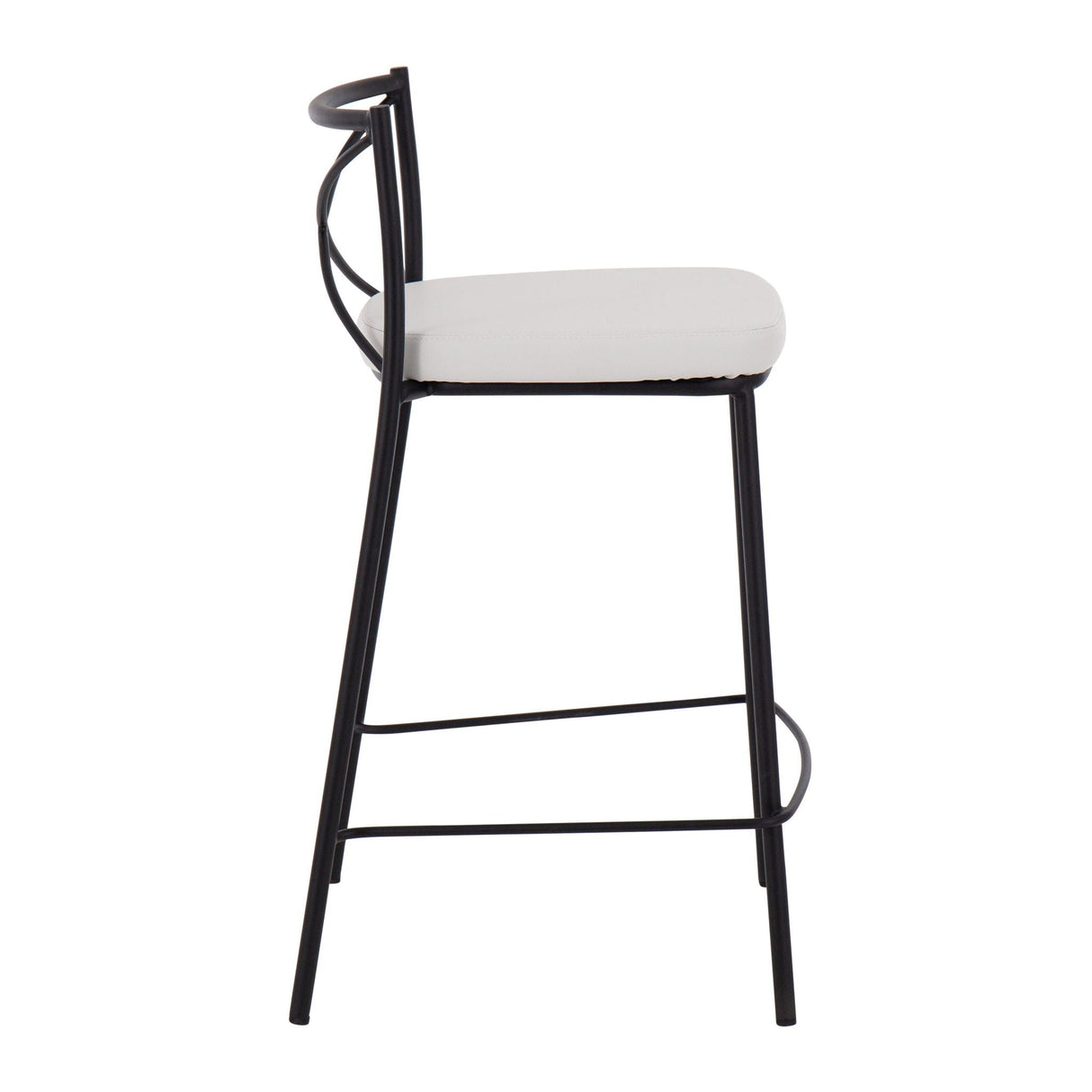 Modern Charlotte - Contemporary Fixed Height Counter Stool (Set of 2) by Couch.com