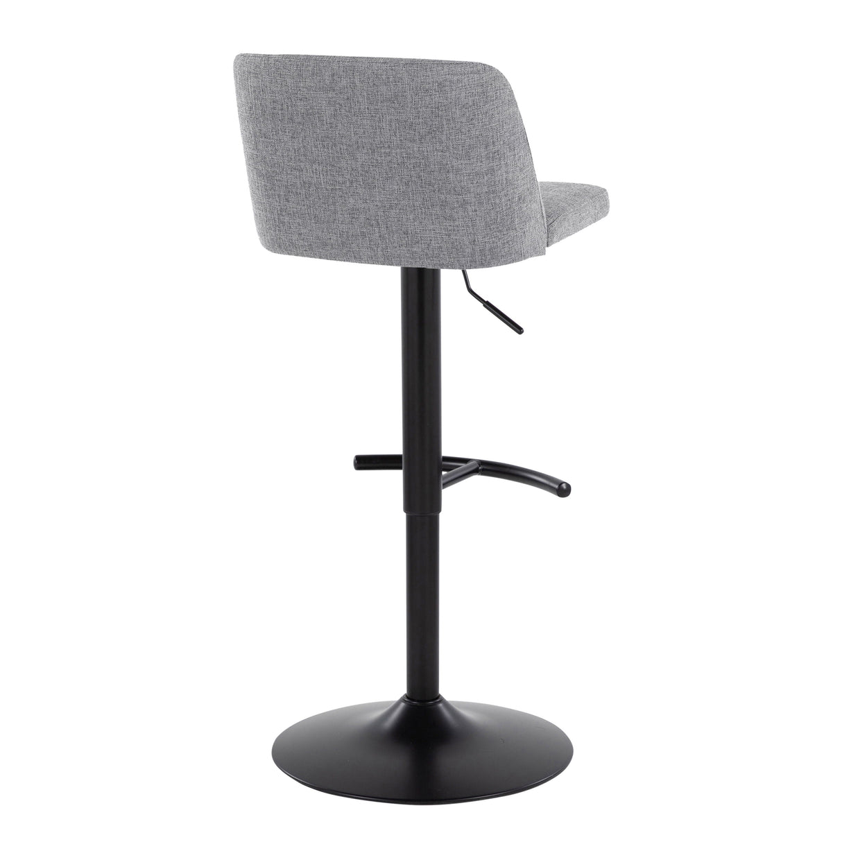 Toriano - Contemporary Adjustable Bar Stool With Rounded T Footrest (Set of 2) by Couch.com