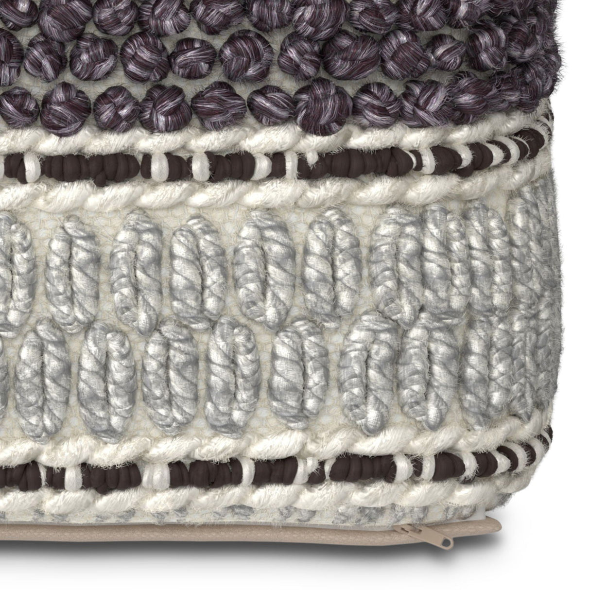 Grady - Handcrafted Square Pouf by Couch.com