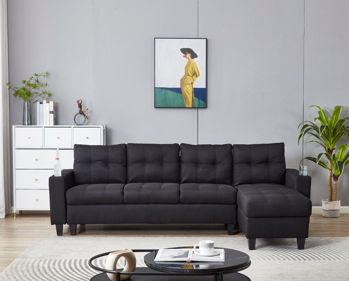 2 Piece Upholstered Cozy Comfortable Sectional by Couch.com