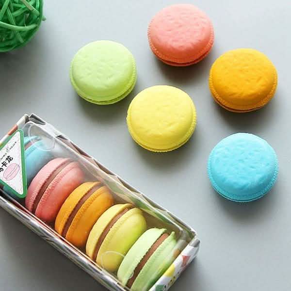 5-Pack: Macaron Erasers