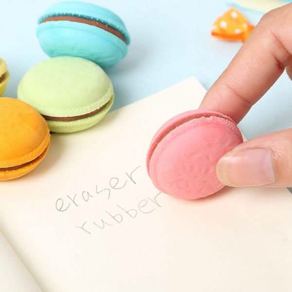 5-Pack: Macaron Erasers