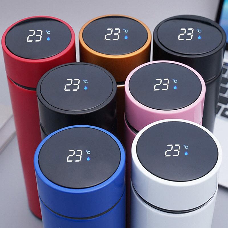 500ml Stainless Steel Intelligent Insulation Water Bottle Vacuum Bottle Insulation Touch Intelligent Temperature Display Intelligent Touch Display Temperature 304 Stainless Steel Thermos Water Bottle