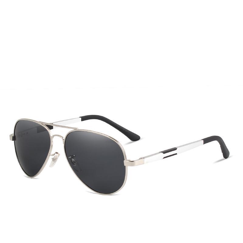 Aviation Luxury Aluminum Magnesium Gold Fashion Polarized Lens Sunglasses Men/Women Driving Mirror Sunglasses Military Style