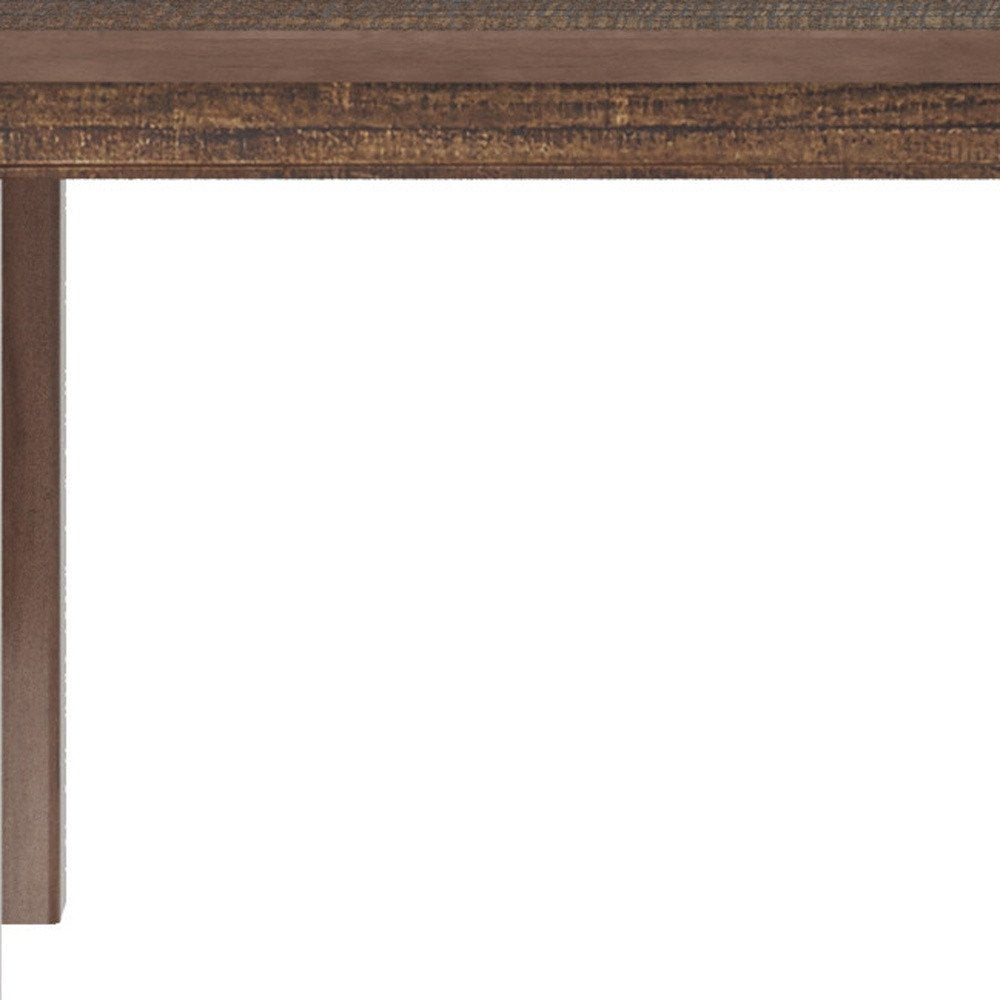 63" Espresso Solid Wood Dining Table