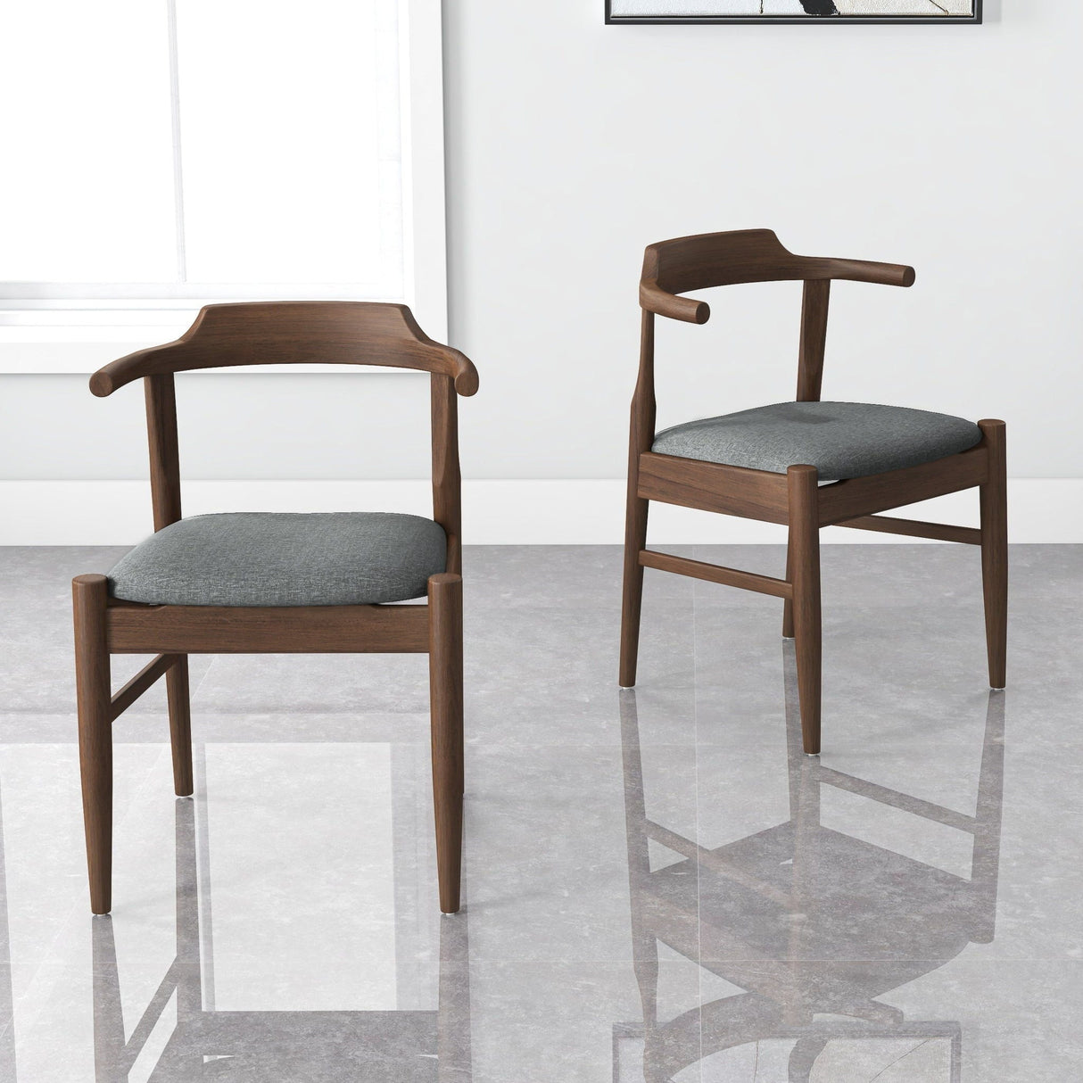 Leon - Mid-Century Modern Dining Chair (Set of 2) by Couch.com