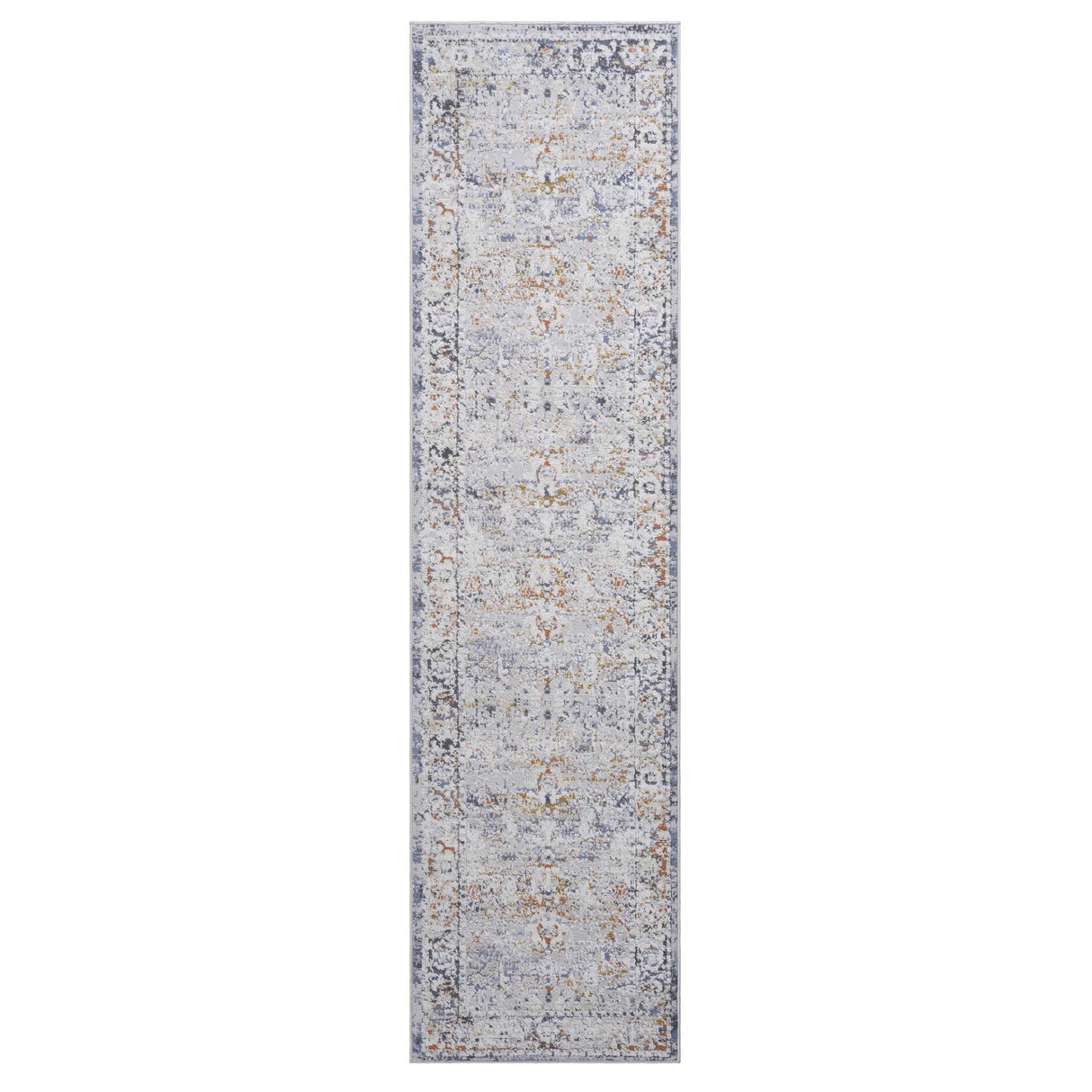 Payas - 2' X 8' Traditional Runner Rug - Ivory / Gray by Couch.com