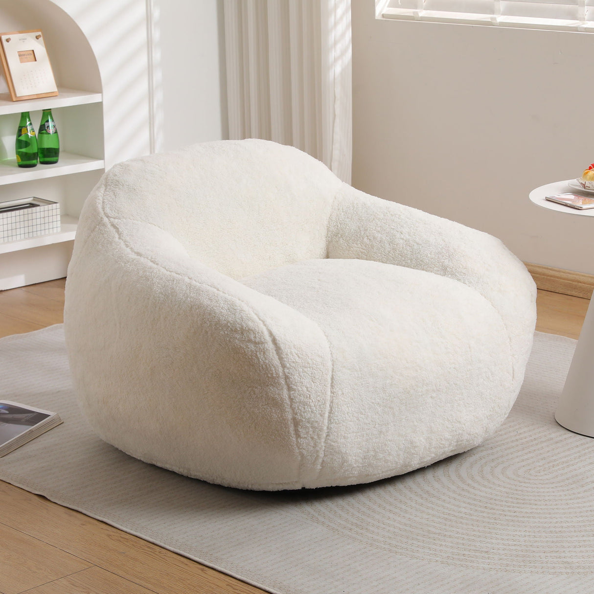 Giant Bean Bag Chair, Spacious Memory Foam With Armrests by Couch.com