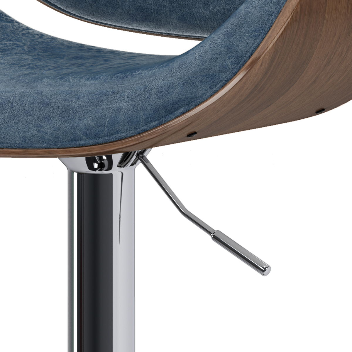 Marana - Multifunctional Handcrafted Bentwood Adjustable Swivel Bar Stool by Couch.com