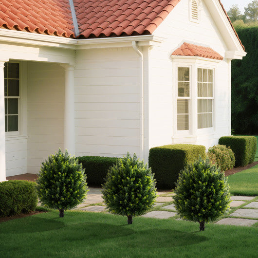 4 Pieces Patio Furniture Set with Rocking Bistro Chairs and Breathable Mesh Fabric-Coffee