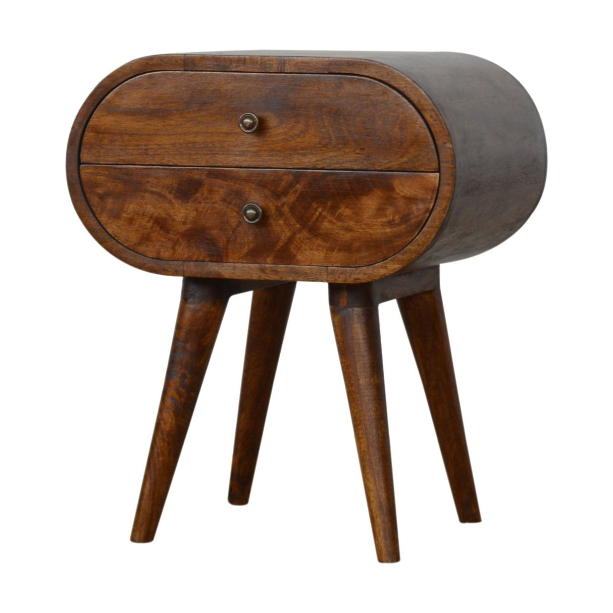 Circular Nightstand - Chestnut by Couch.com