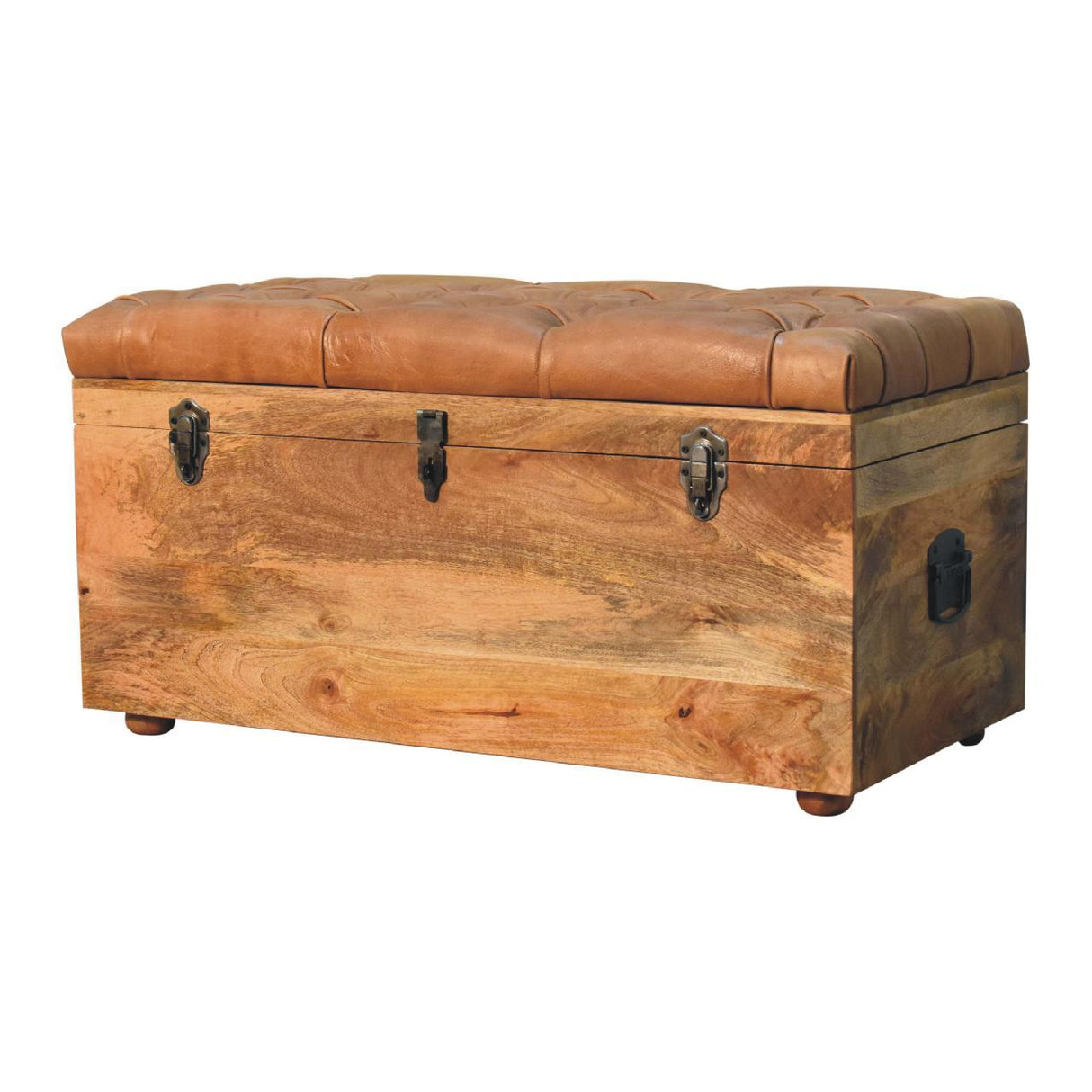 Buffalo - Artisan Furniture Leather Storage Trunk by Couch.com