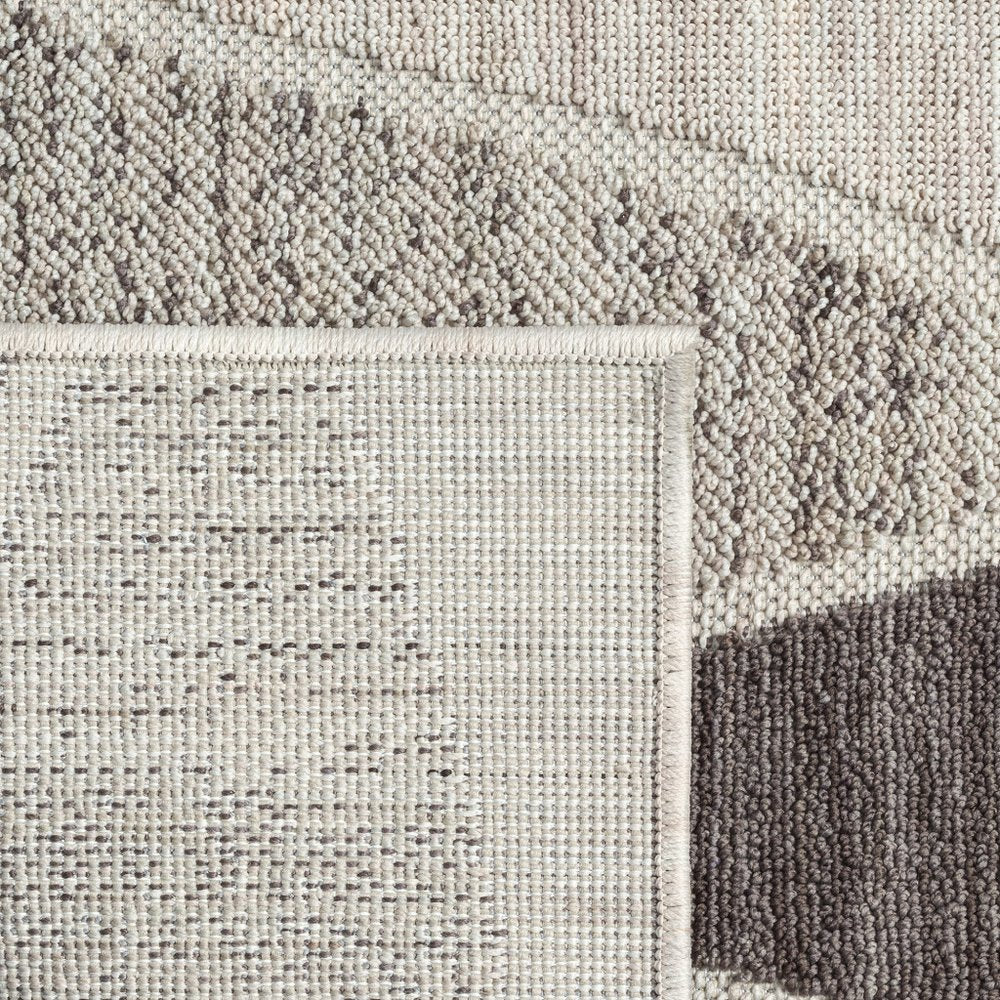 8' X 9' Gray Geometric Indoor Outdoor Area Rug