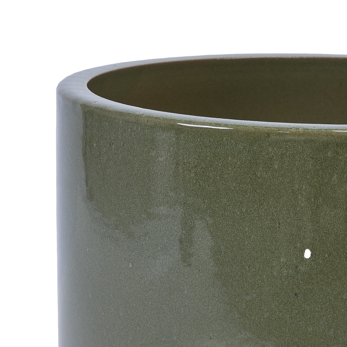 3 Pieces Ceramic Flowerpot Set - Antique Light Green