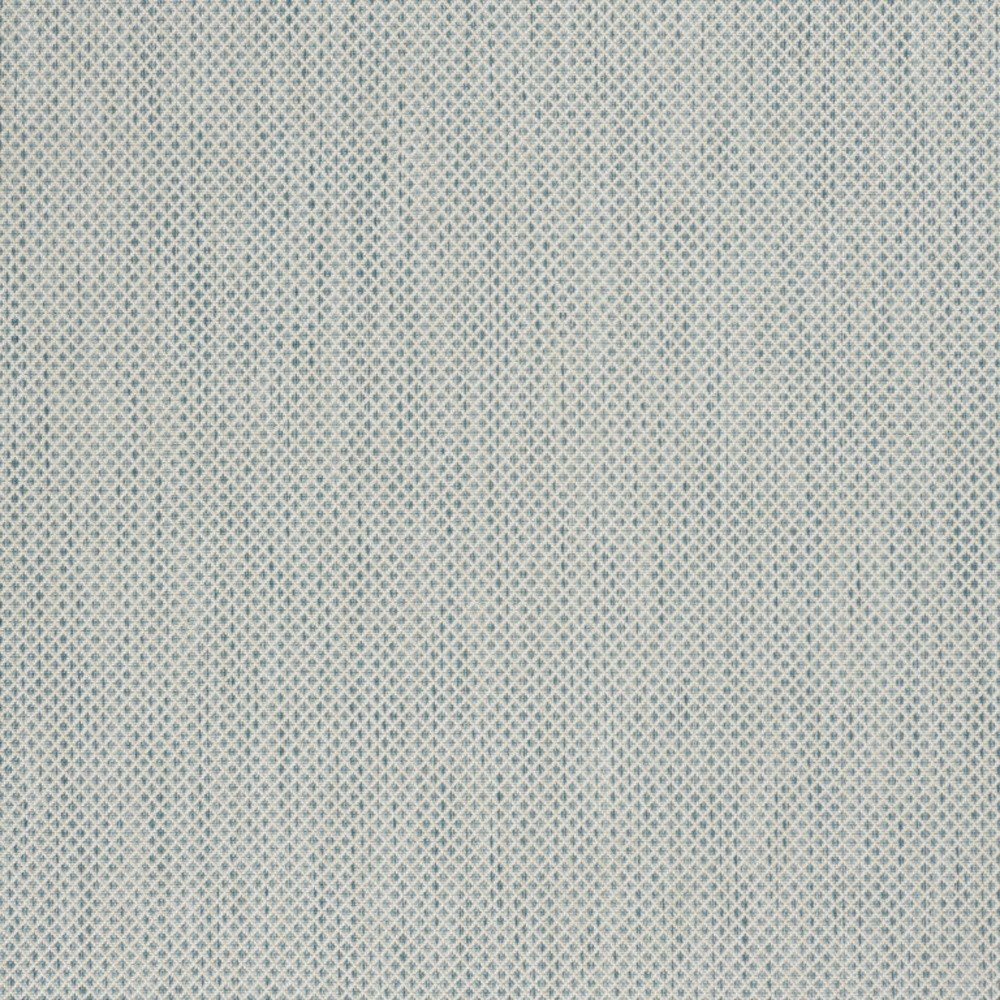 5' X 7' Aqua Geometric Power Loom Area Rug