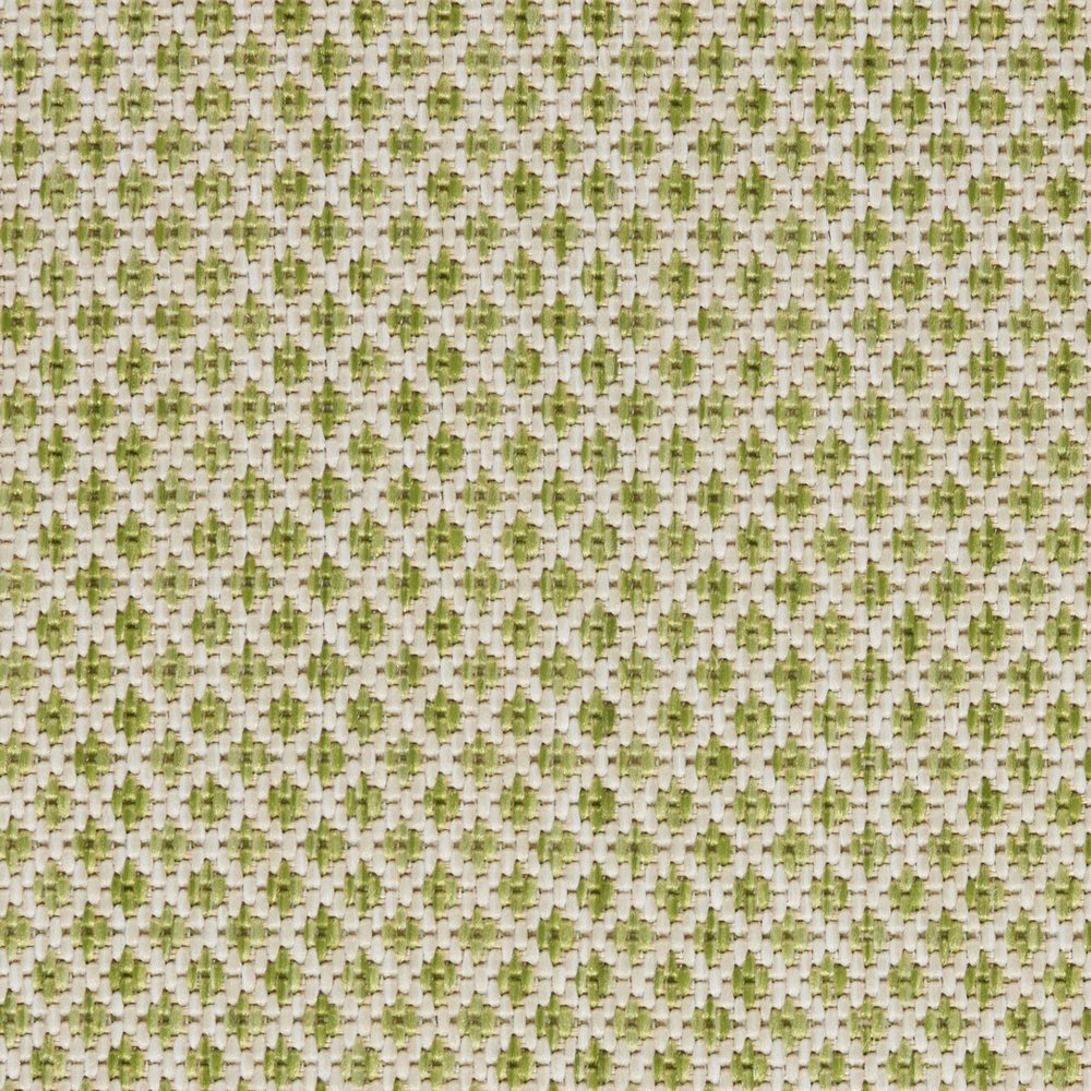 8' X 10' Green And Ivory Indoor Outdoor Area Rug