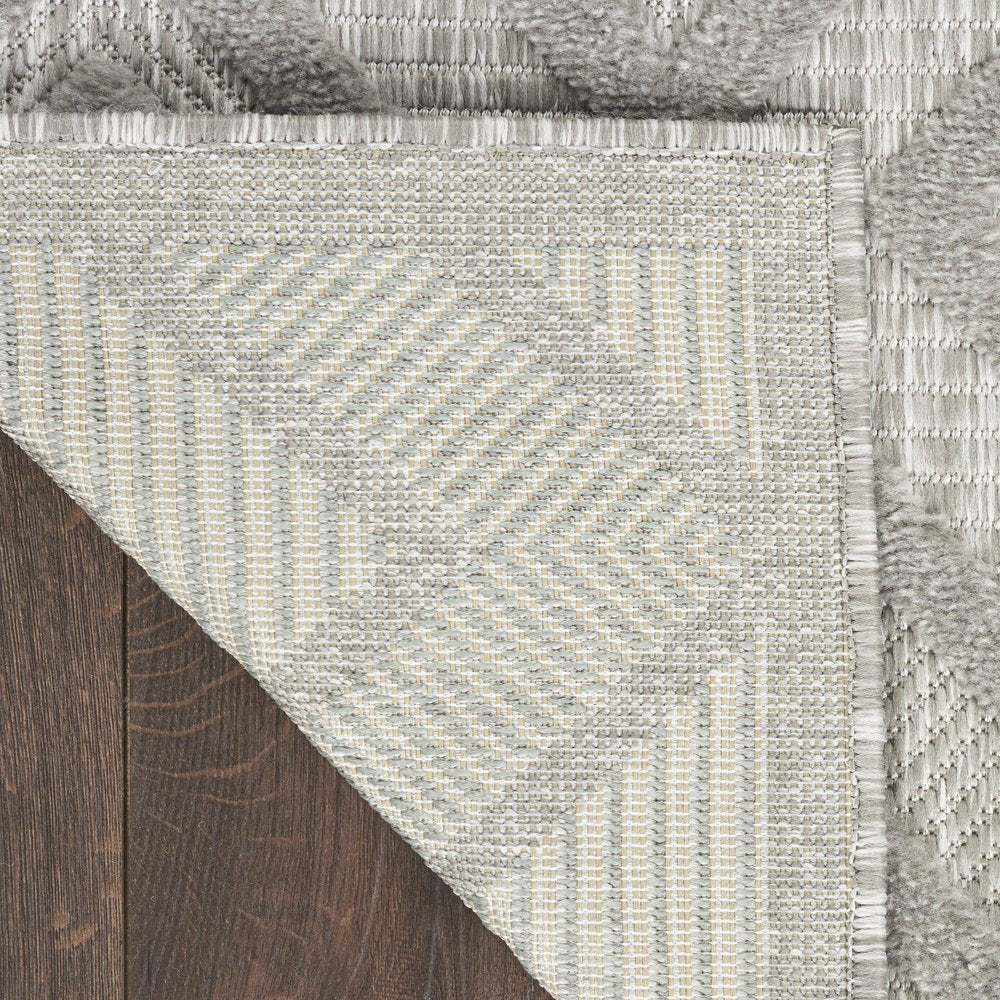 8' X 10' Gray Indoor Outdoor Area Rug