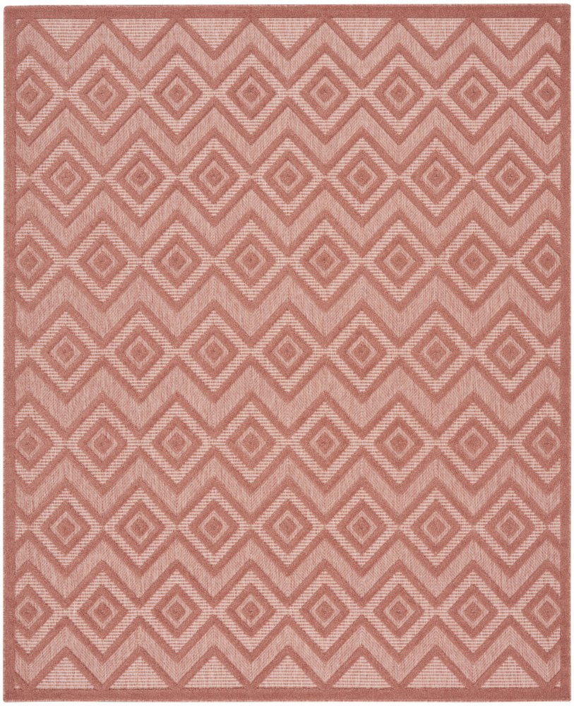8' X 10' Orange Indoor Outdoor Area Rug
