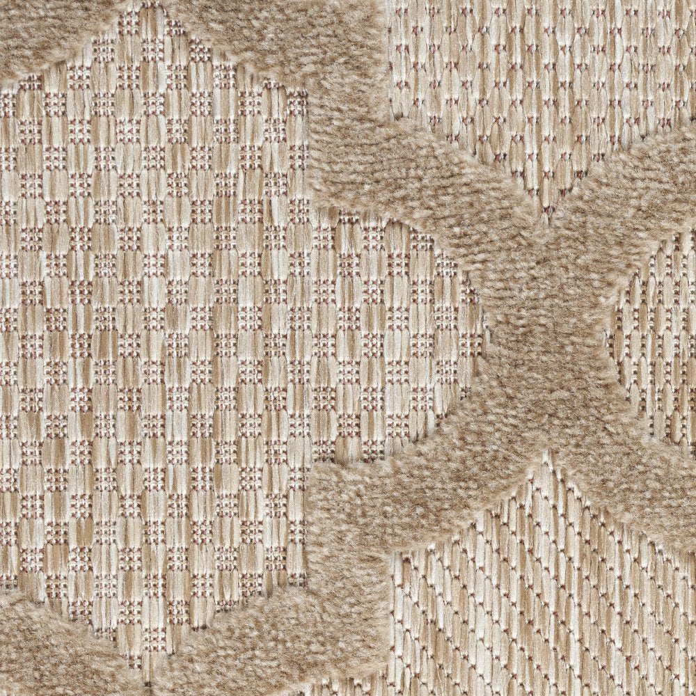 8' X 10' Beige Indoor Outdoor Area Rug