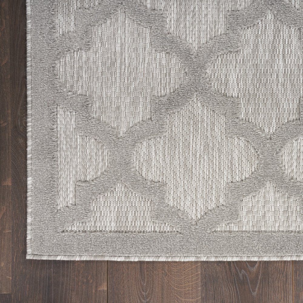 7' X 10' Gray Indoor Outdoor Area Rug