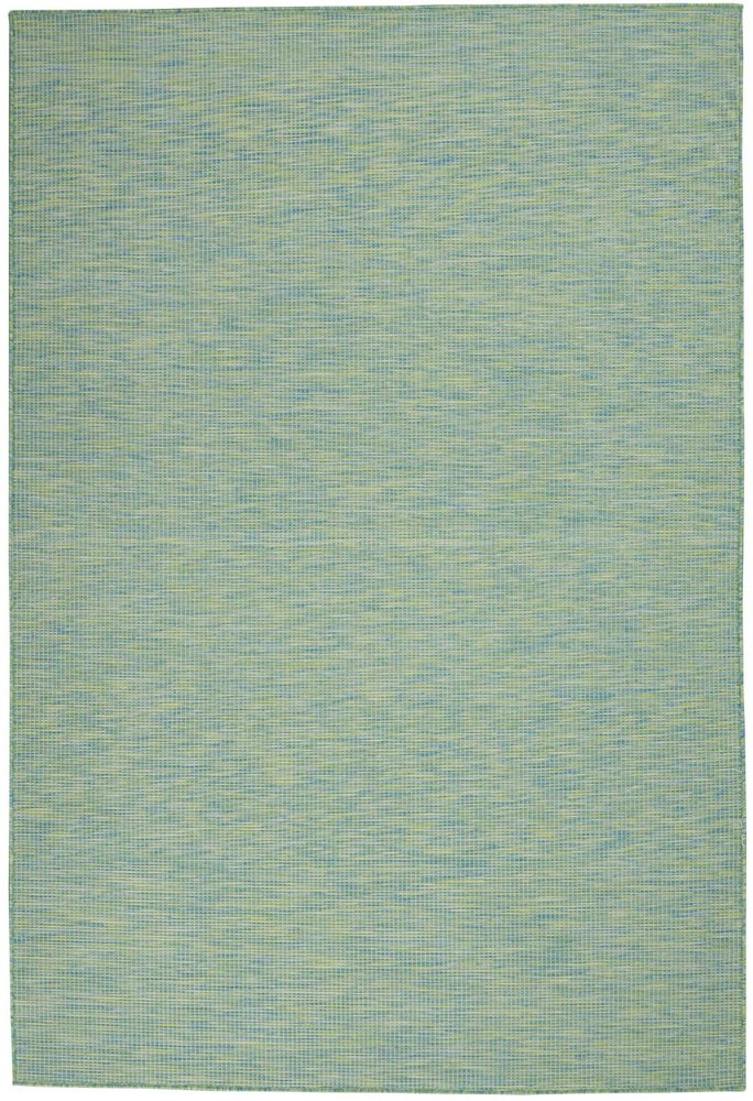 4' X 6' Blue Indoor Outdoor Area Rug