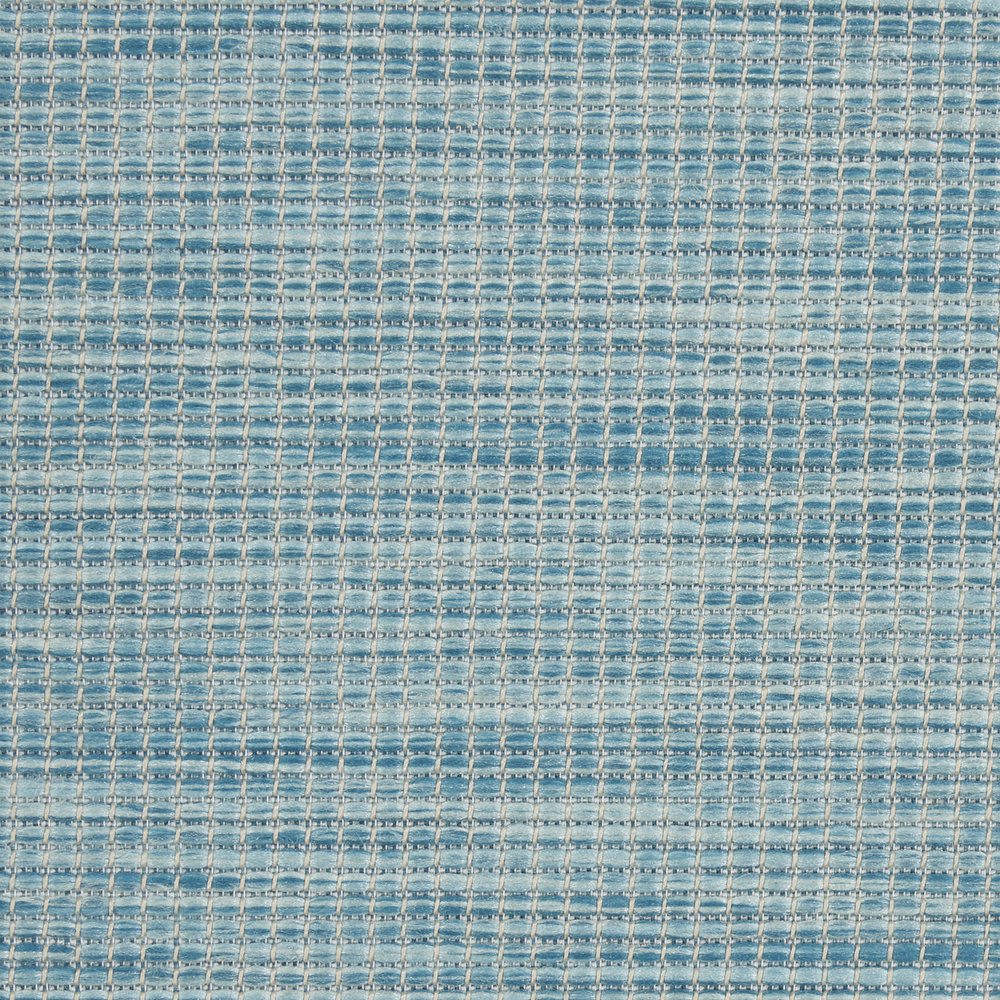 6' X 9' Aqua Indoor Outdoor Area Rug