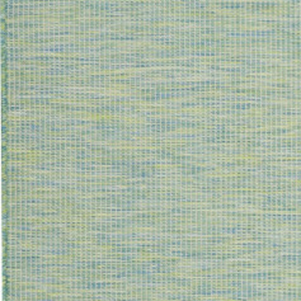 8' X 10' Blue And Green Indoor Outdoor Area Rug