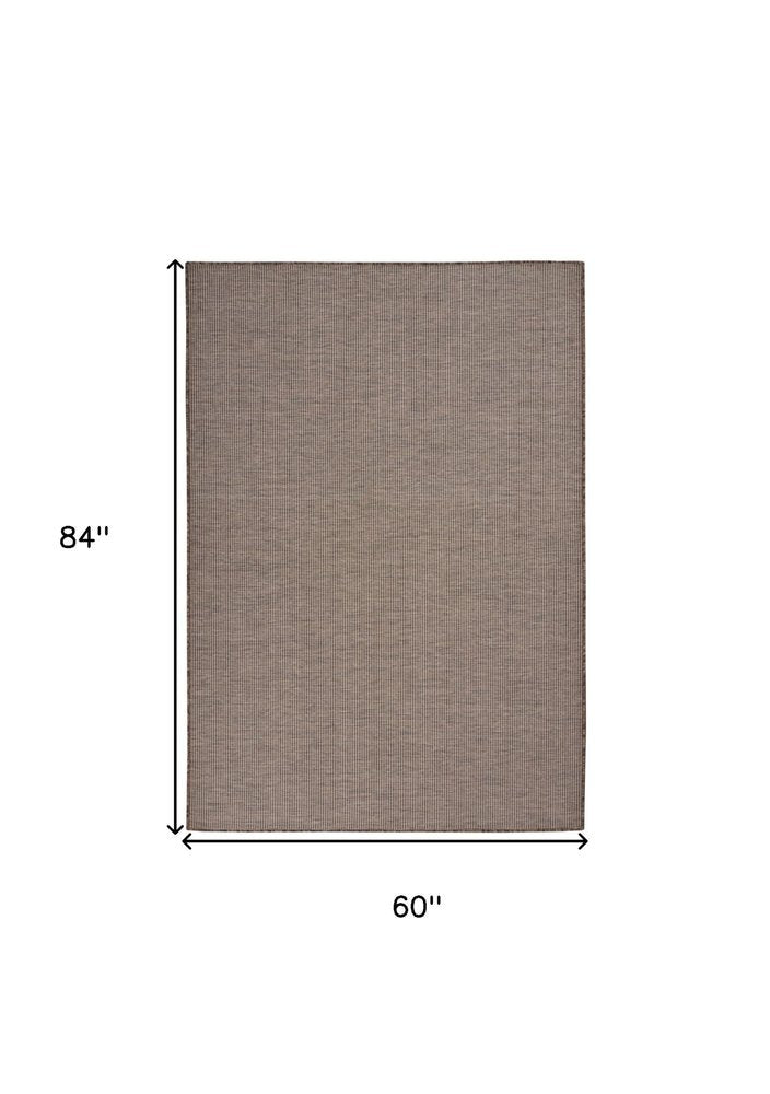 5' X 7' Natural Indoor Outdoor Area Rug