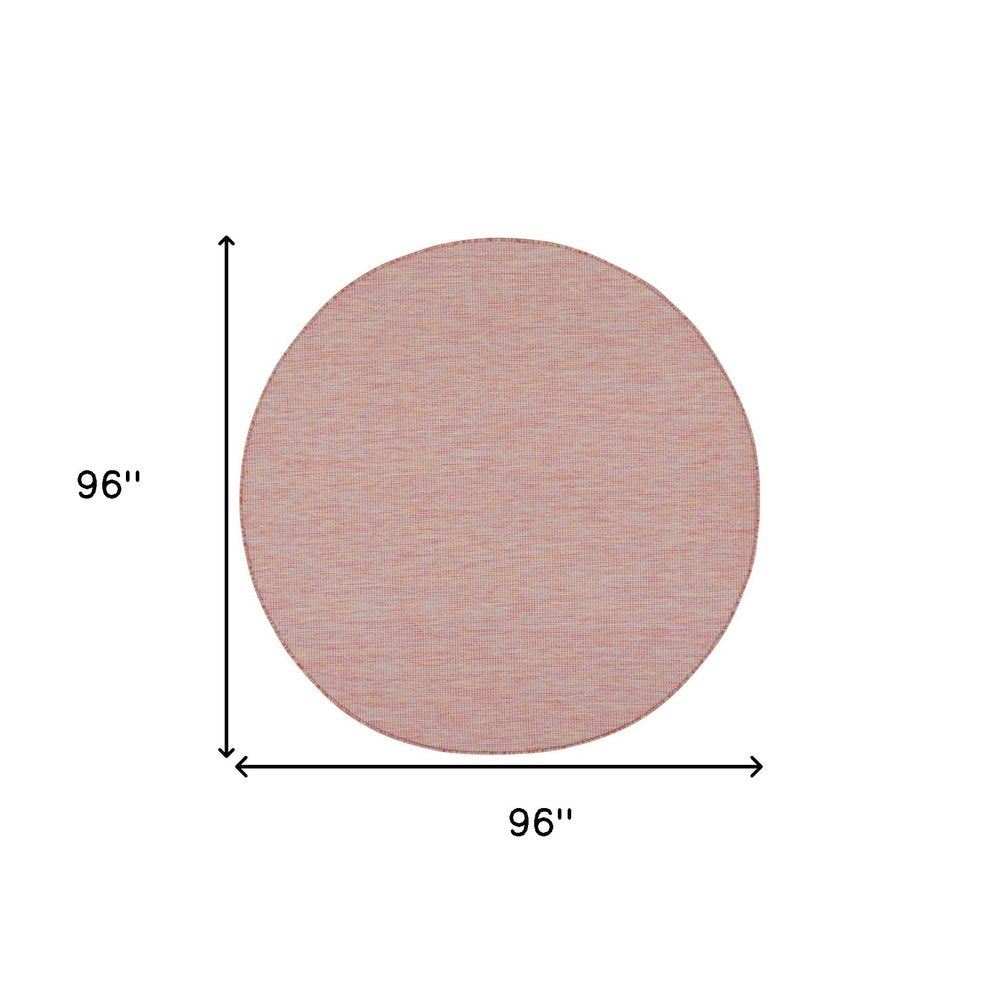 8' Rainbow Round Indoor Outdoor Area Rug