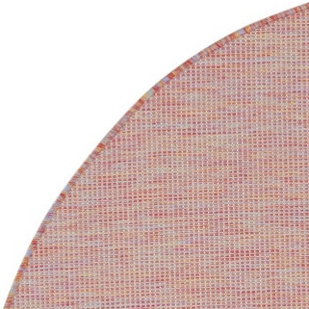 6' Dark Red Indoor Outdoor Area Rug