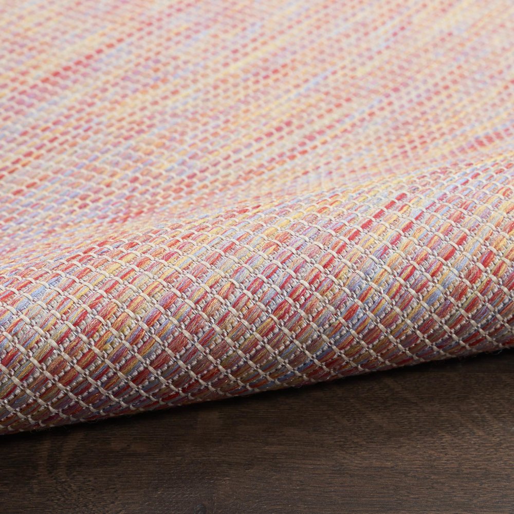 5' X 7' Red Indoor Outdoor Area Rug