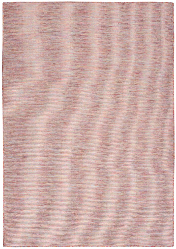 5' X 7' Red Indoor Outdoor Area Rug