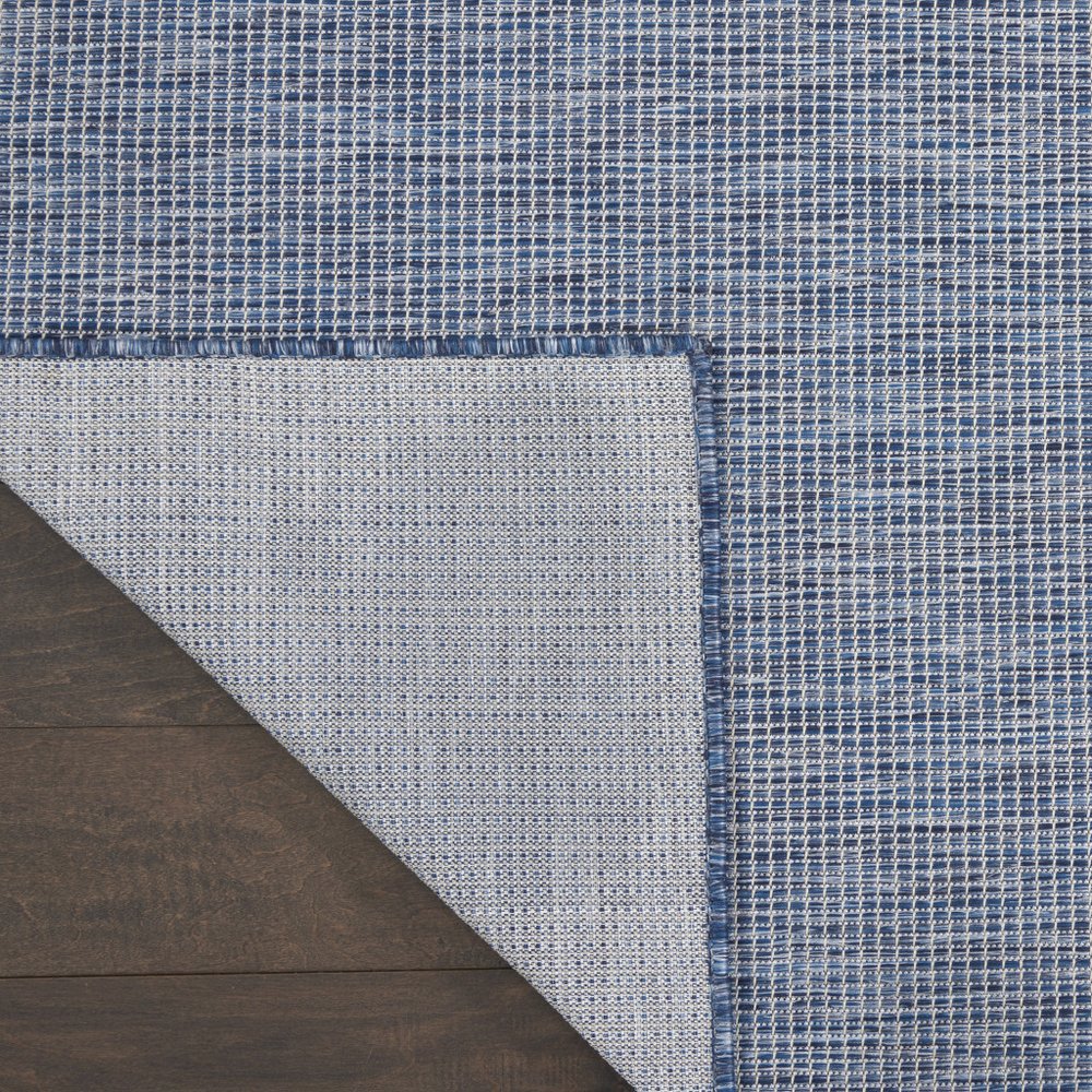 5' X 7' Navy Blue Indoor Outdoor Area Rug