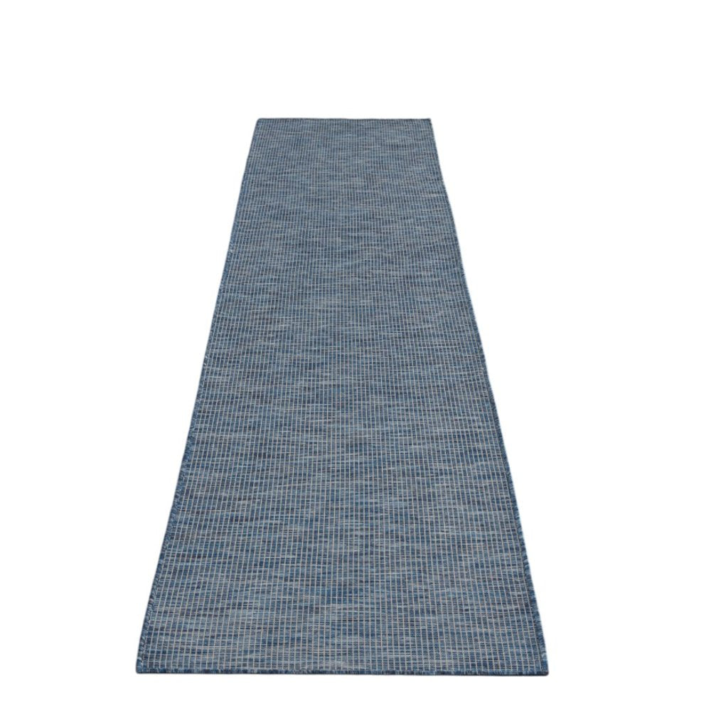 10' Navy Blue Power Loom Runner Rug