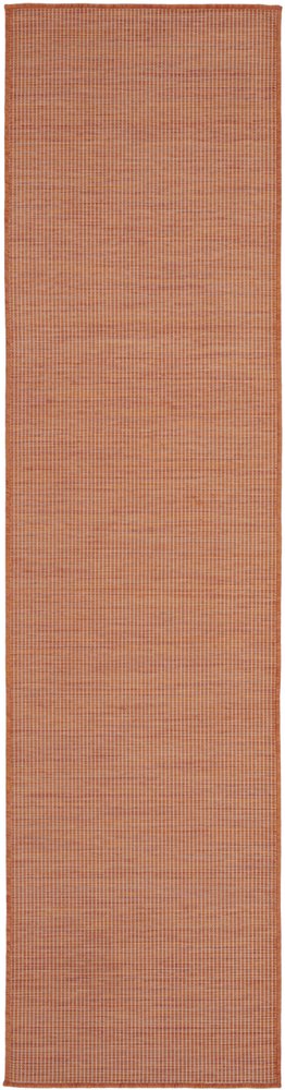 8' Rust Indoor Outdoor Runner Rug
