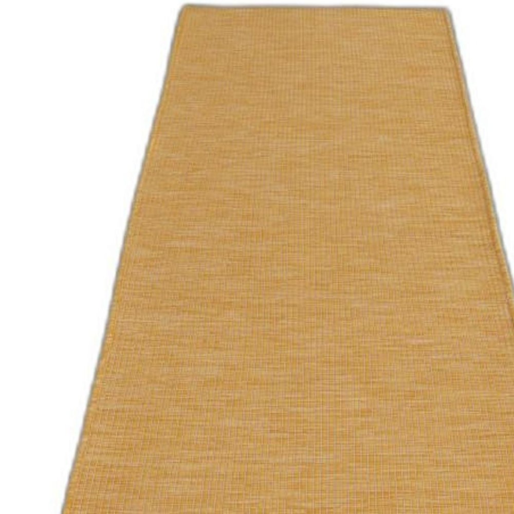 12' Yellow Indoor Outdoor Area Rug