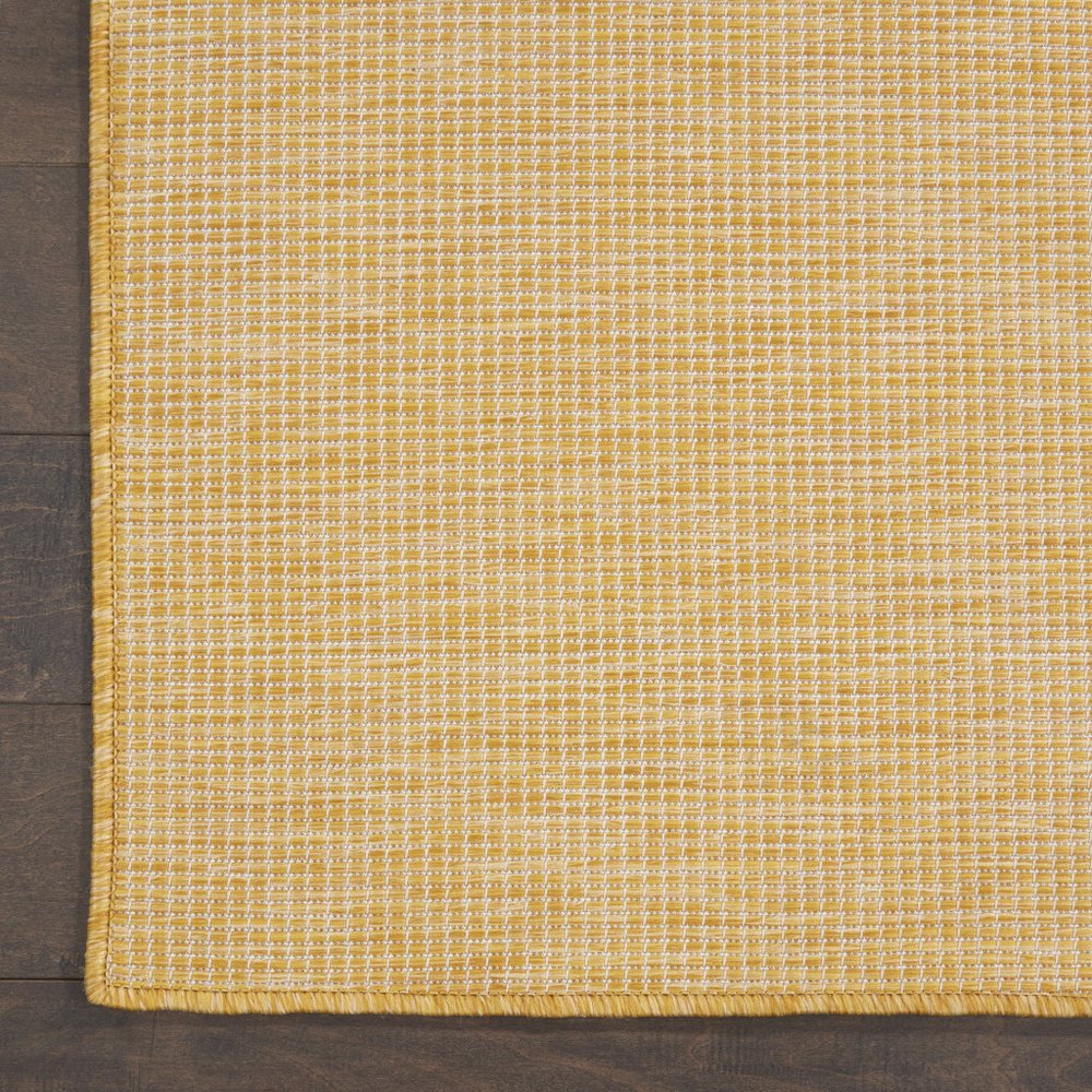 10' Yellow Indoor Outdoor Area Rug