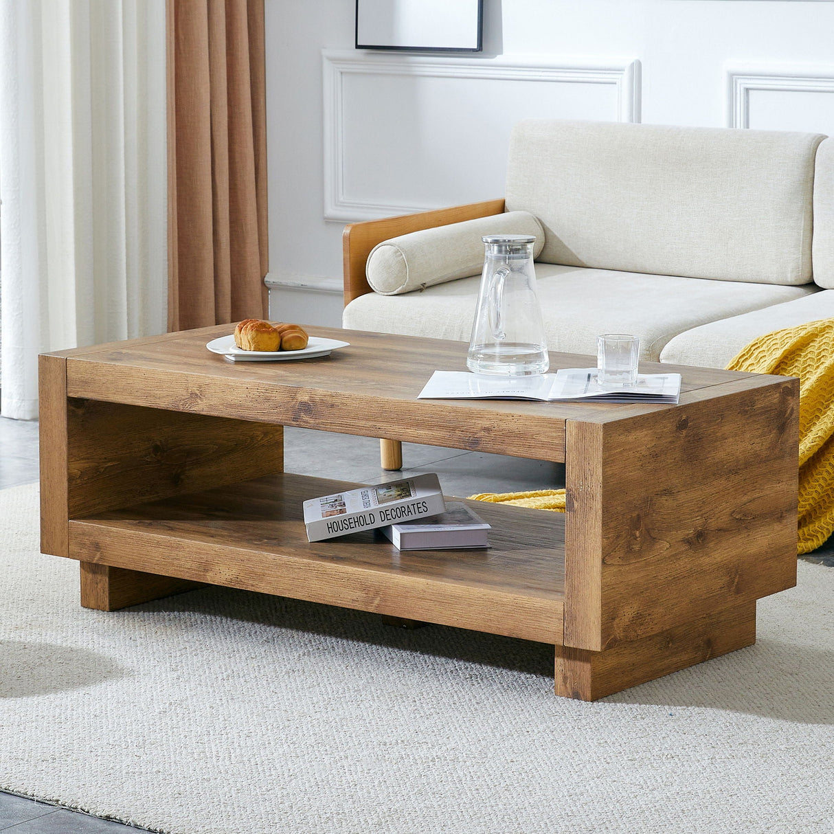 Modern Minimalist Rectangular Coffee Table by Couch.com