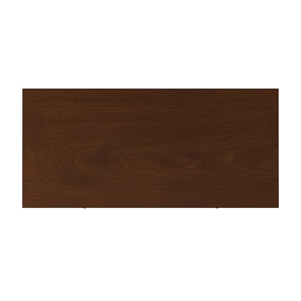 38" Brown Solid Wood Four Drawer Dresser