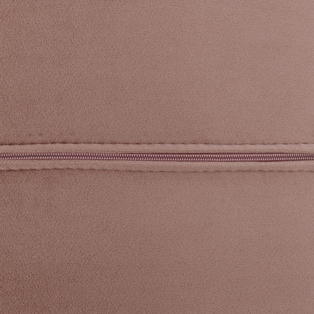 66" Rose and Silver Velvet Lounge Chair