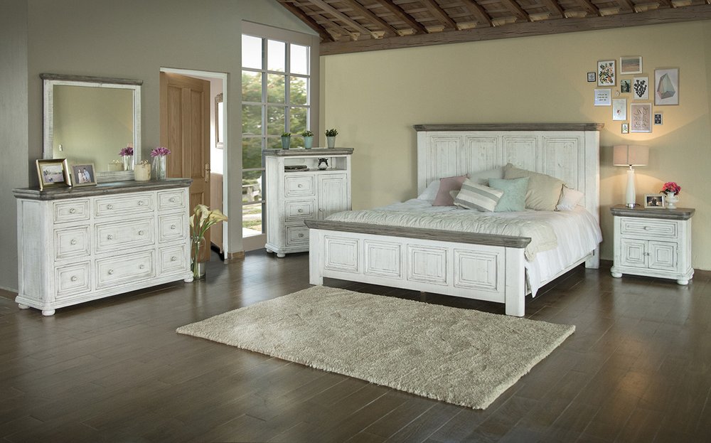 27" Ivory Solid Wood One Drawer Nightstand