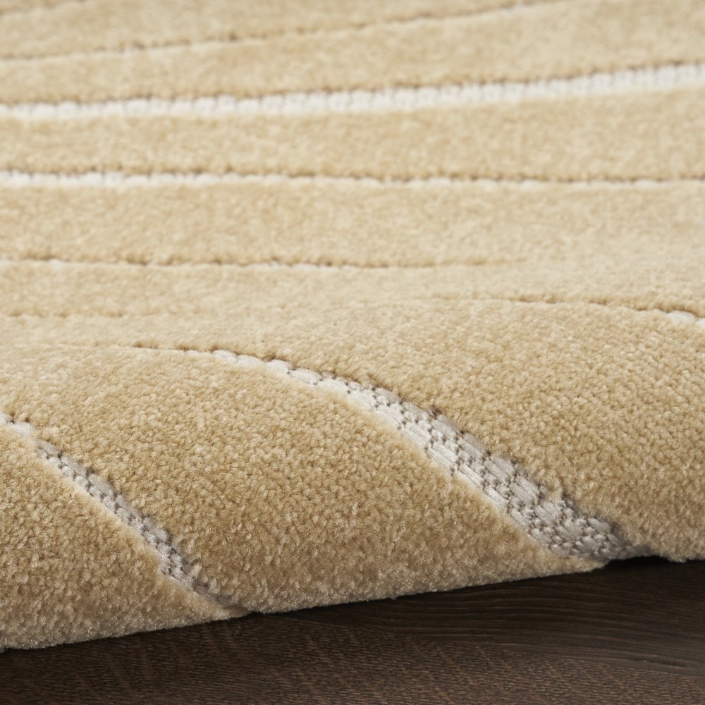 4' X 6' Ivory Orange And Blue Indoor Outdoor Area Rug