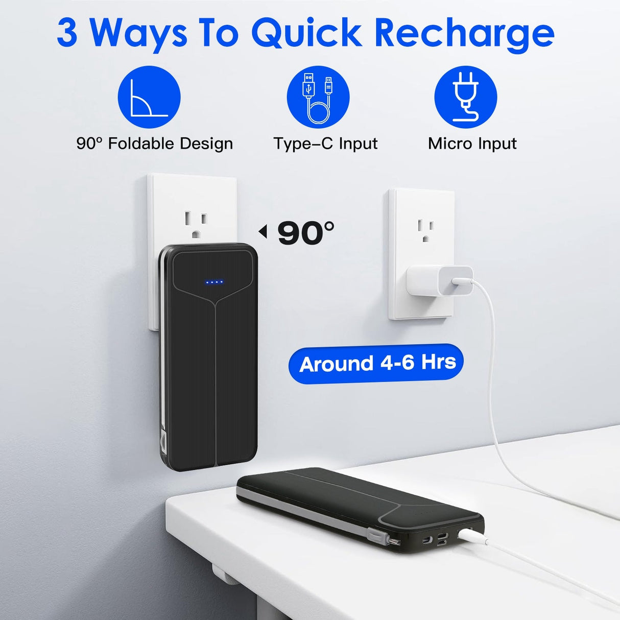 10000mAh Power Bank Portable Charger by DirectDeals