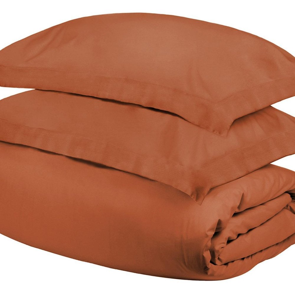 Pumpkin Twin Cotton Washable Duvet Cover Set
