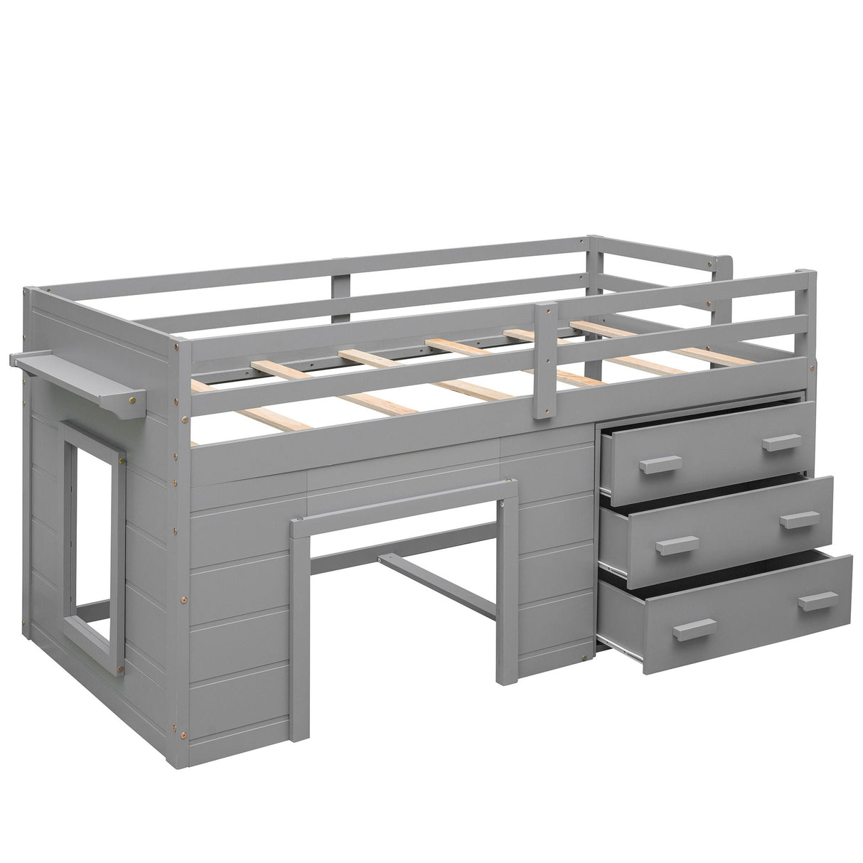 Loft Bed With Cabinet And Shelf by Couch.com