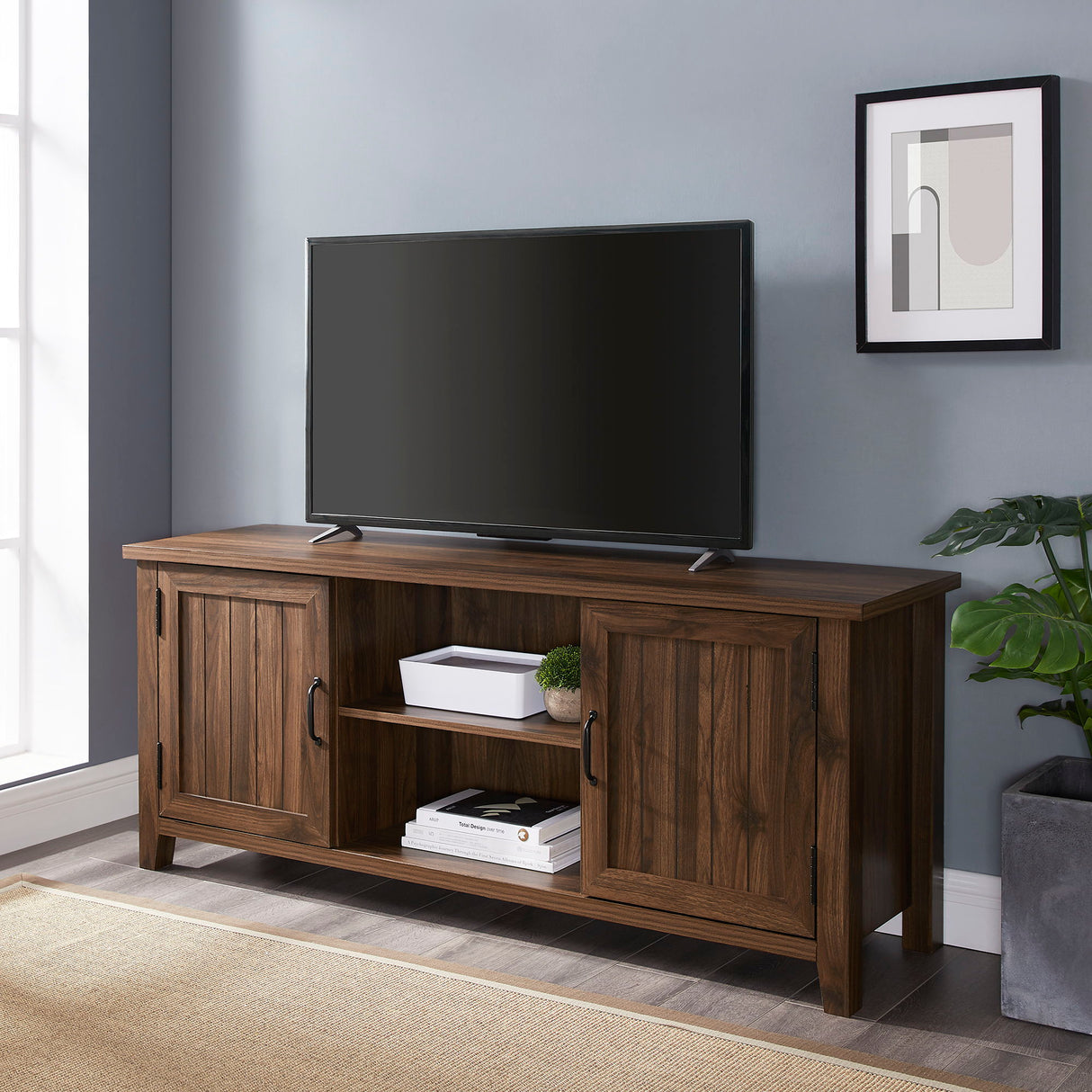 Classic Grooved Door TV Stand For Tvs Up To 65" by Couch.com